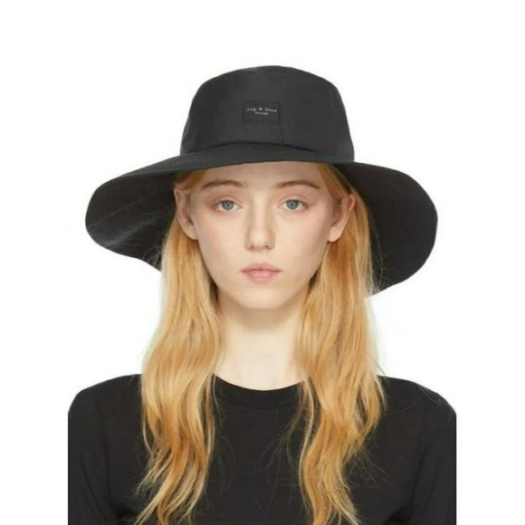Rag & Bone Women\'s Black Addison Cruise Beach Hat Size M/L (MSRP $150)